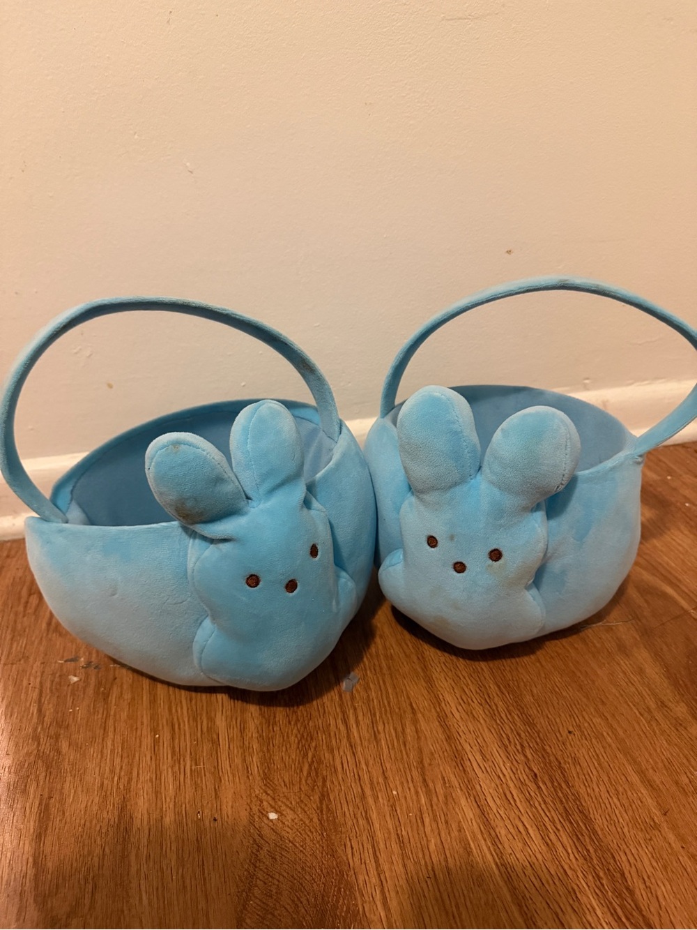 Kids Plush Bunny Earmuffs - Light Blue